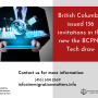 British Columbia issued 136 invitations in the new BC PNP Tech draw