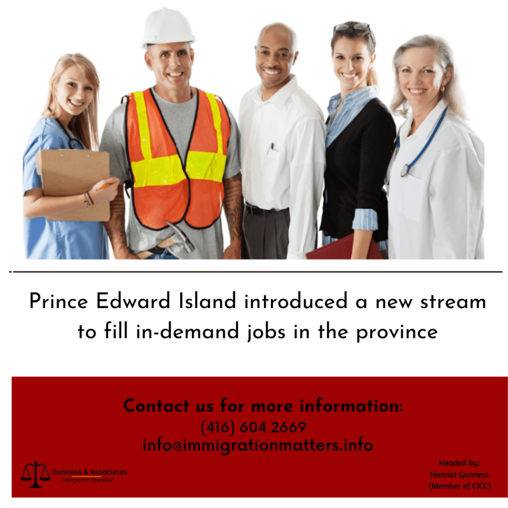 to fill in-demand jobs in the PEI