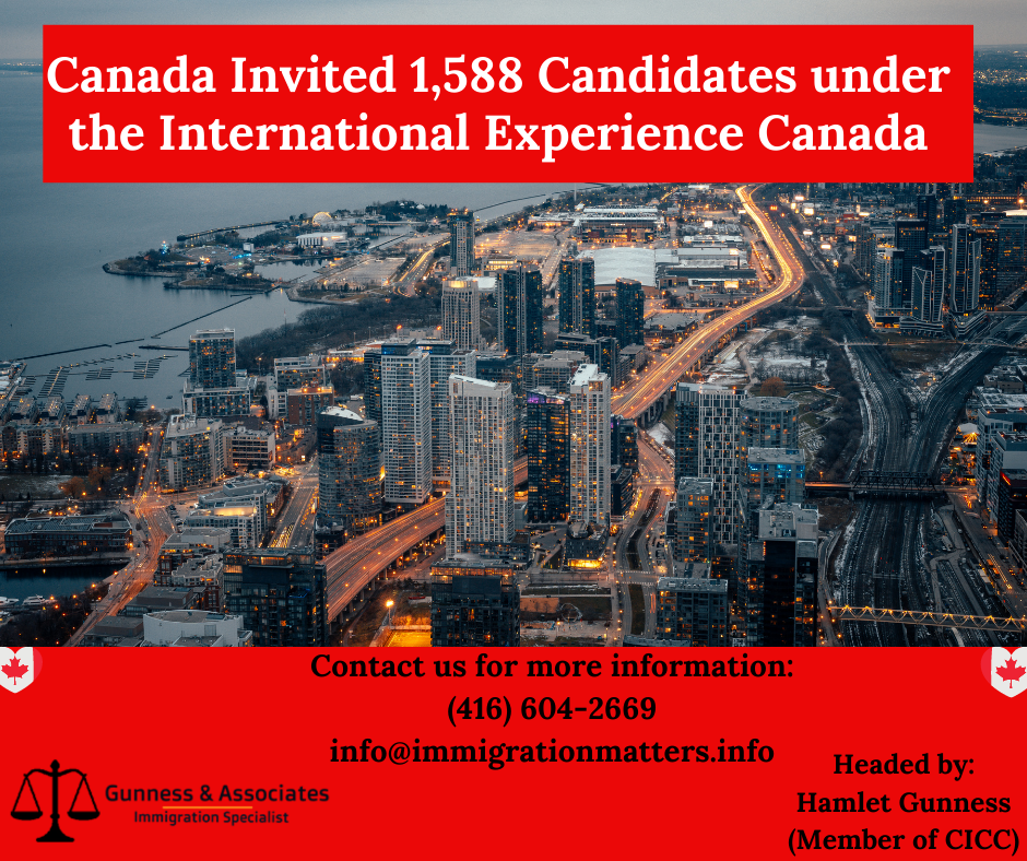 Canada Invited 1588 Candidates under the IEC Program