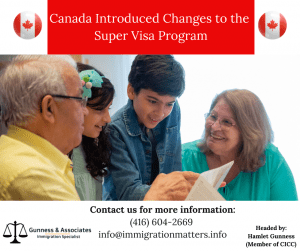 Changes in the Super Visa Program Canada 2022