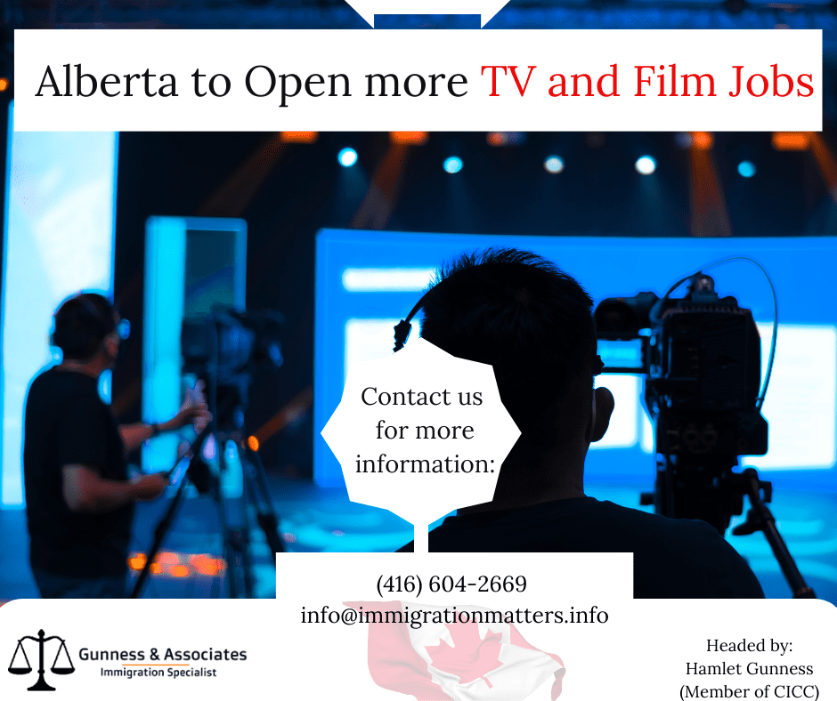 Alberta to Open more TV and Film Jobs