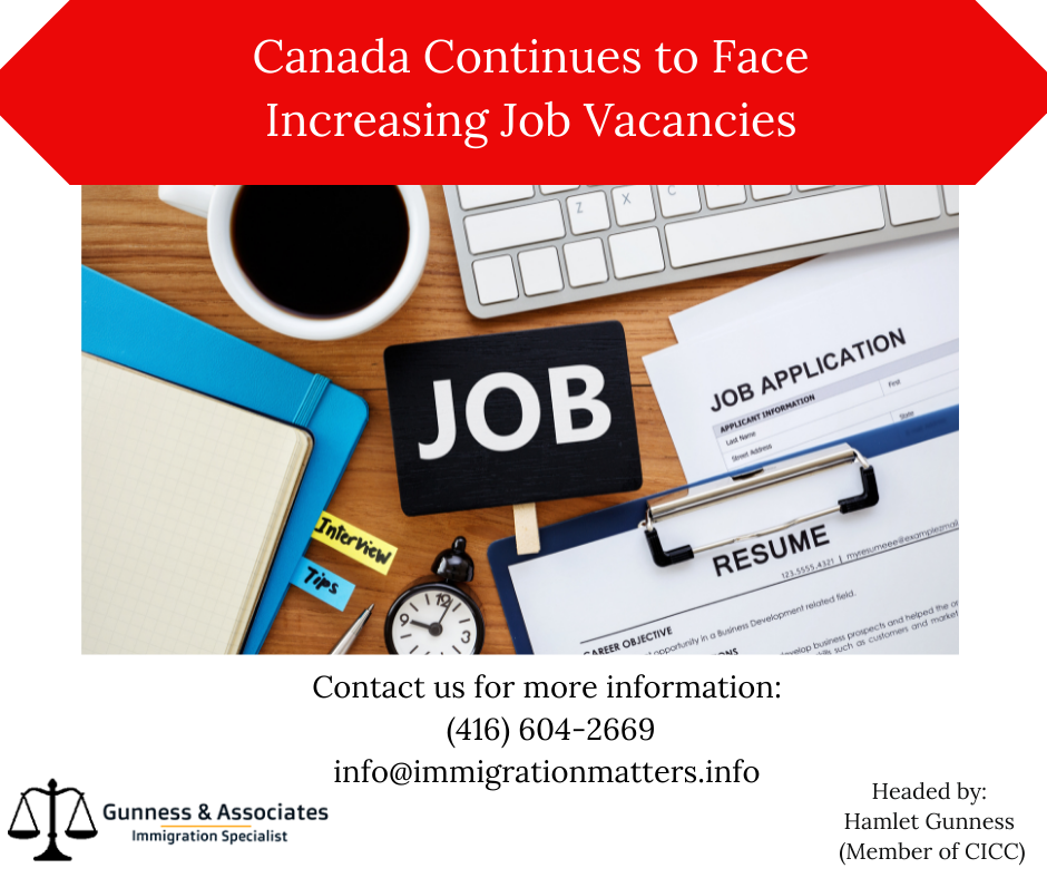 Canada Continues to face Increasing Job Vacancies