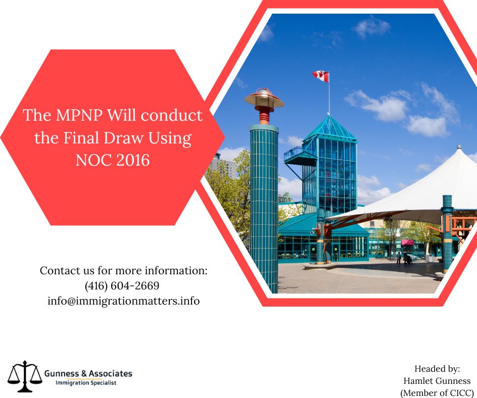 The MPNP Will conduct the Final Draw Using NOC 2016