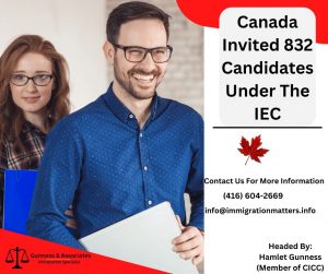 Canada Invited 832 Candidates Under the IEC