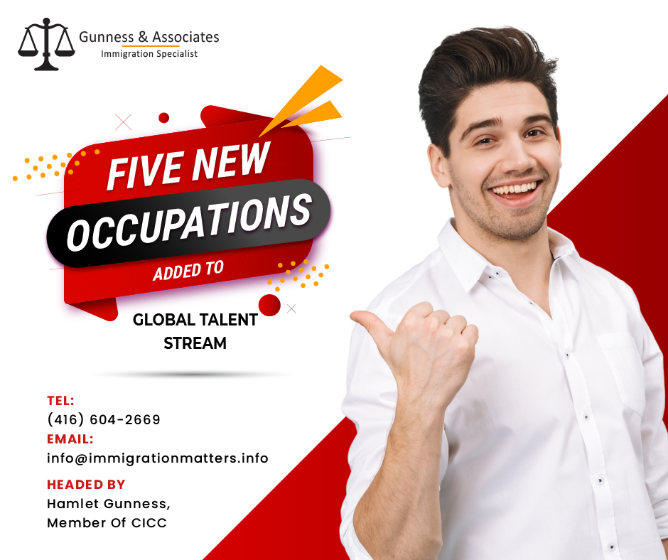 Five new occupations added to Global Talent Stream