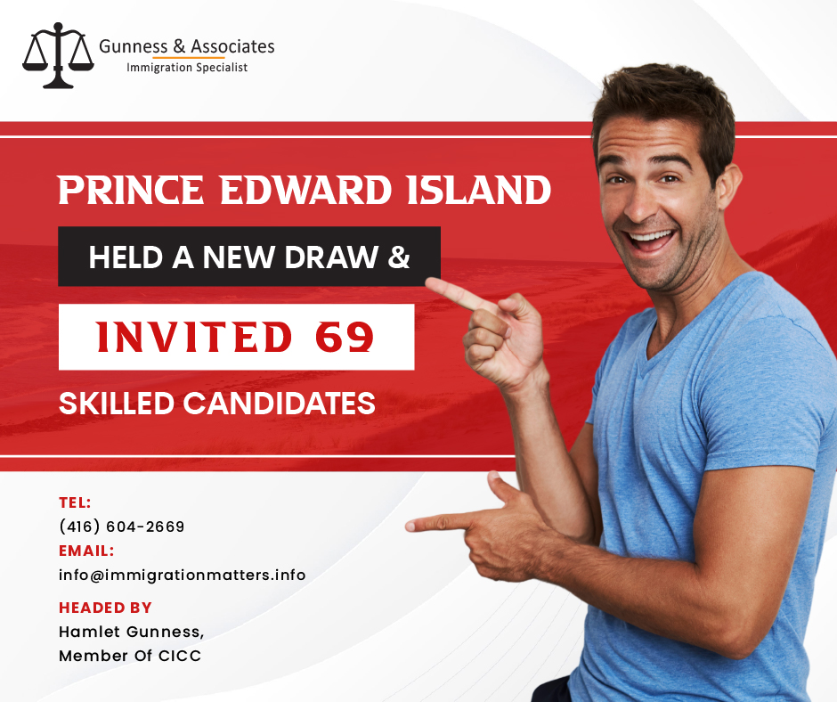 On December 1, 2022, Prince Edward Island conducted a new invitation round in the Labour Impact and Express Entry streams and invited 69 candidates under the Prince Edward Island Provincial Nominee Program (PEI PNP). As in November, PEI will likely hold two draws in December too. 