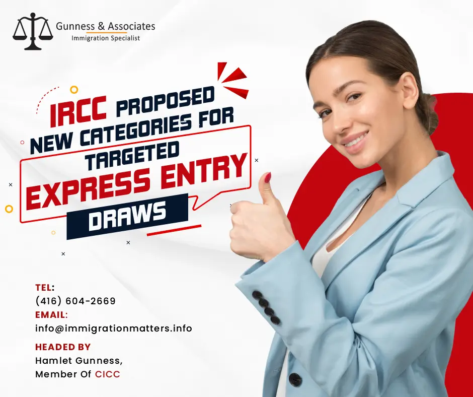 IRCC proposed new categories for targeted Express Entry draws