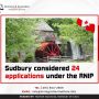 Sudbury considered 24 applications under the RNIP