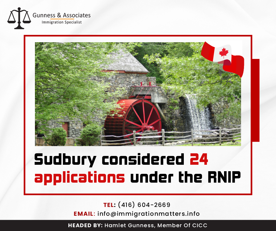 Sudbury considered 24 applications under the RNIP