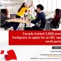 Canada invited 1,555 young foreigners to apply for an IEC open work permit