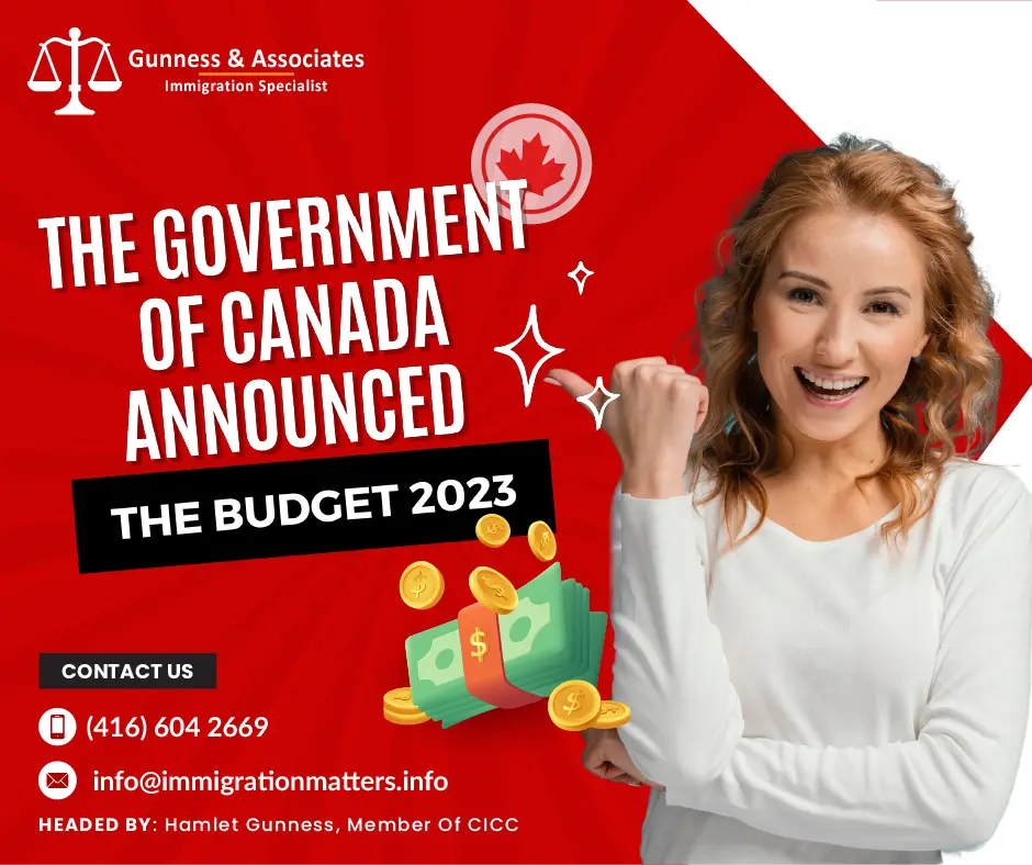 With the commitment of bringing 500,000 new permanent residents to Canada by 2025 in mind, Budget 2023 has allocated $1.6 billion over six years and an additional $315 million ongoing. Moreover, Immigration, Refugees, and Citizenship Canada (IRCC) will benefit from an extra budget of $50 million to reduce immigration backlogs. To create a "stronger immigration system," the Government of Canada has defined four key objectives: Francophone immigration, citizenship and visitor visa applicants, and asylum seekers. Canada is anticipating welcoming unprecedented numbers of immigrants over the following three years. Labor shortages are an integral factor in encouraging large-scale immigration into the country.Remarkably, Canada has recovered from the COVID recession. Over the past year, Canada's economy grew at the highest pace among the nations of the G7, and 830,000 more Canadians are employed currently than there were before the outbreak. Eight months in a row of declining inflation, a near-record low unemployment rate, and a record high for women aged 25 to 54 who participated in the job market, reaching 85.7% in February, all point to positive economic developments in Canada.Canada Budget 2023 Builds Significant Development Budget 2023 offers targeted inflation relief for 11 million Canadians and families that are most in need through the new Grocery Rebate, providing up to a total of $467 for authorized couples with children; an extra $234 for single Canadians; and an extra $225 for seniors, on average. The government also takes action to reduce credit card transaction costs for small businesses, outlaw predatory lending, and let Canadians keep more money in their own pockets.Budget 2023 provides $198.3 billion to strengthen Canada's public health care system as a whole. The funds will be used to clear backlogs, increase access to family health services, and make sure that provinces and territories can offer the timely, excellent care that Canadians expect and deserve. The government also announces a new Canadian Dental Care Plan in Budget 2023, which will provide coverage for up to nine million Canadians and ensure that no one is forced to choose between their health and their ability to pay their monthly bills.Canada Budget 2023 Impact on Immigration Every year, Canada announces a budget that acts as a guide for the coming fiscal year's spending. It has a significant impact on both natives of Canada and recent immigrants in every aspect of life. In order to improve application intake for the Private Sponsorship of Refugees Program, the government proposes to amend the Immigration and Refugee Protection Act in Budget 2023. This will result in quicker and more predictable processing times, which will make it easier for sponsors to plan and get ready for the arrival of refugee families.Canada has set out four priorities in an effort to build a "stronger immigration system": immigration of francophones, citizenship applications, visitors, and asylum seekers.Francophones immigration $123.2 million has been designated to support Francophone immigration as part of Canada's plan to support the French language. A portion of the funds will be utilized for additional settlement support for these immigrants when they arrive in Canada as well as efforts by Canadian firms to hire French-speaking overseas workers.Improving citizenship applicationsThere is a need for what the government calls a "safe and efficient" immigration system since over the next three years, 1.4 million immigrants are anticipated to come to Canada. For IRCC and the Royal Canadian Mounted Police to implement biometrics, which will speed up the processing of citizenship applications, Canada is proposing $10 million over five years starting in the fiscal year 2023–2024, with $14.6 million in remaining amortization.With the help of this funding, Canada will continue to improve its immigration policies, including the introduction of online ceremonies and testing for citizenship.Improvements for visitors in CanadaBudget 2023 contains a proposal to simplify and speed up the application process for anyone wanting to visit Canada as the economy works to recover from the pandemic.Some nationals of certain nations need an Electronic Travel Authorization to enter Canada, while others need an Electronic Travel Authorization (eTA). It proposes broadening the eTA Program's eligibility to trustworthy, low-risk travelers from nations that require visas. This service is now available only in Brazil.With this effort, Canada could potentially become a more attractive destination for trustworthy visitors. The Canadian economy gets billions of dollars in revenue from visitors. They also improve Canada's relations with other nations on a social and economic level.This policy will cost $50.8 million in revenue reductions over the course of four years. The eligible countries' details will be announced in the weeks to come.Aids for Asylum seekersFor asylum seekers who are unable to pay for legal representation, the federal government cooperates in partnership with the provinces and territories to help pay for legal aid services.Justice Canada is proposed to receive $43.5 million in 2023–2024 in the Budget 2023 to support services for immigration and refugee legal aid.According to the Canadian government, having access to legal counsel, information, and suggestions ensures the fairness and effectiveness of Canada's asylum process.Want to know more details about “The Government of Canada announced the Budget 2023” you can contact one of our immigration specialists at Gunness & Associates.Tel: (416) 604-2669 Email: info@immigrationmatters.infoGunness & Associates has helped thousands of people successfully immigrate to Canada with their families. Our skilled and experienced immigration experts have the expertise to accurately examine your case and advise you on the best method of proceeding to best serve your needs.For honest and straightforward advice, contact the expertsat Gunness & Associates.Get a free Assessment Join our newsletter and get up-to-date immigration news Click hereAll rights reserved ©2022 Gunness & Associate