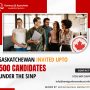 Saskatchewan invited up to 500 candidates under the SINP