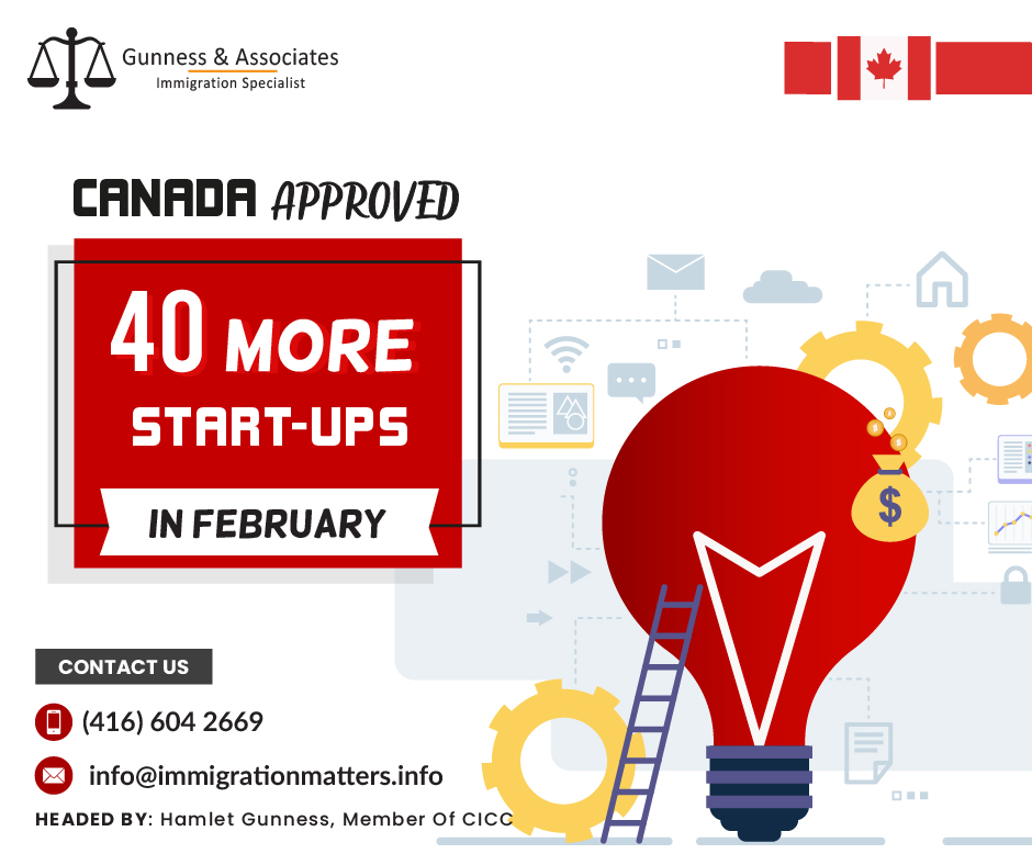 Canada approved 40 more start-ups