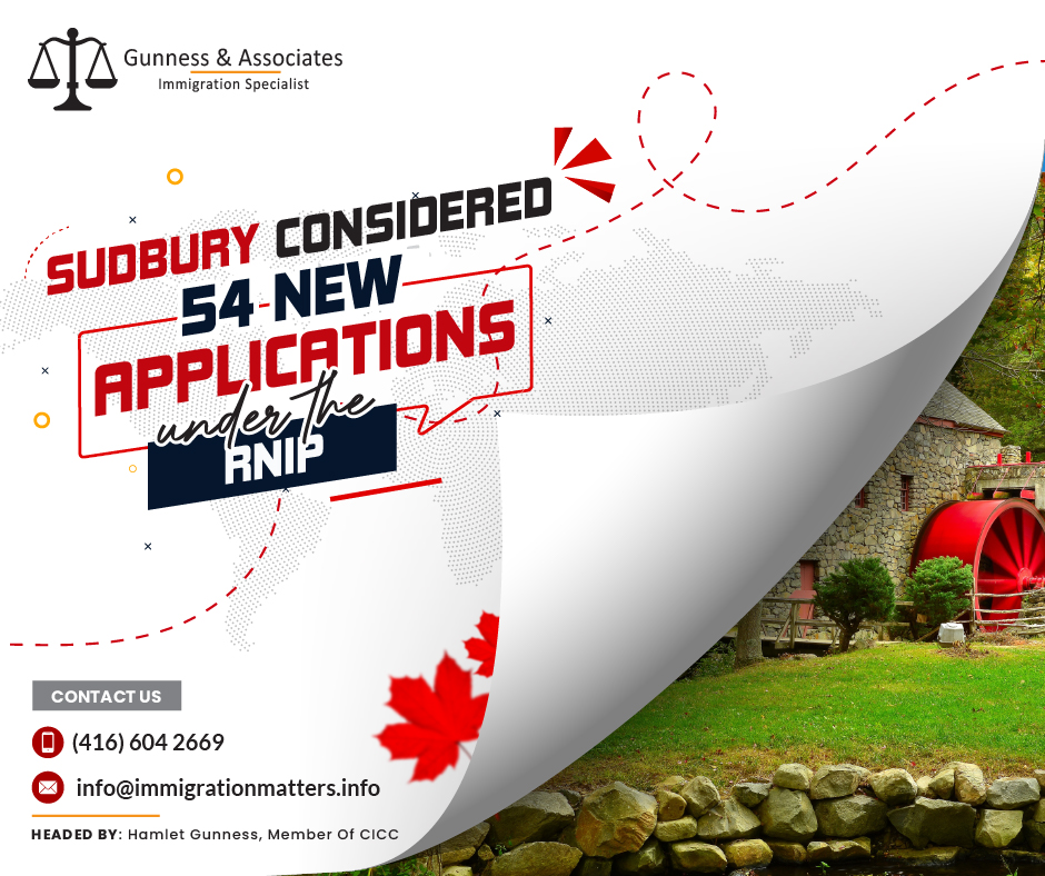 Sudbury considered 54 new applications under the RNIP