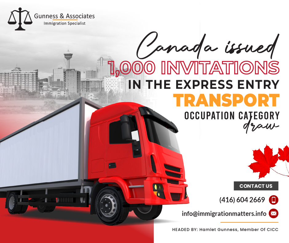 Express Entry transport occupation category