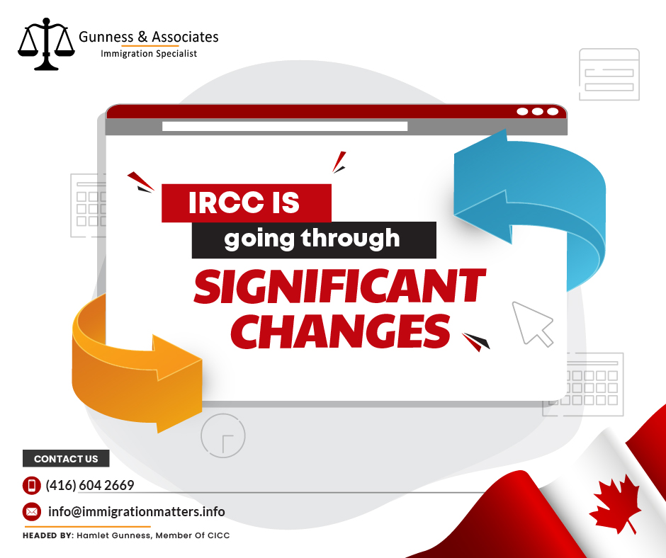 Last week, Canada's immigration department made significant changes to improve the operations of Immigration, Refugees and Citizenship Canada (IRCC) based on a commissioned study. The changes were influenced by a report from Neil Yeates, a former Deputy Minister of IRCC, who evaluated the department's structure and effectiveness. The department's Deputy Minister, Christiane Fox, communicates with the Immigration Minister, Marc Miller, to implement the government's elected mandate. The department aims to be more responsive to global changes and humanitarian crises and incorporate applicants' experiences in its decision-making process.After receiving the Yeates report and working with public stakeholders, such as IRCC applicants, Fox had a plan of action by June 2023. Since then, she has implemented the changes gradually.Sectors where IRCC made significant changesThe department was recently reorganized into the following sectors, among other significant changes: Asylum and Refugee Resettlement
Citizenship and Passport
Chief Financial Officer
Chief Information Officer
Client Service, Innovation, and Chief Digital Officer
Communications
Corporate Services
Economic, Family, and Social Migration
International Affairs and Crisis Response
Migration Integrity
Service Delivery
Settlement Integration and Francophone Affairs
Strategic PolicyJoin our RSS Feed Want to know more details about “IRCC is going through significant changes” you can contact one of our immigration specialists at  Gunness & Associates.Tel: (416) 604-2669 Email: info@immigrationmatters.infoGunness & Associates has helped thousands of people successfully immigrate to Canada with their families. Our skilled and experienced immigration experts have the expertise to accurately examine your case and advise you on the best method of proceeding to best serve your needs.For honest and straightforward advice, contact the expertsat Gunness & AssociatesGet a free AssessmentJoin our newsletter and get up-to-date immigration news Click hereAll rights reserved ©2023 Gunness & Associates