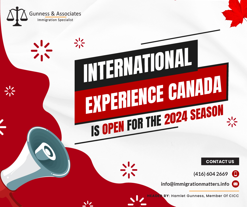 The season of International Experience Canada 2024 is now open