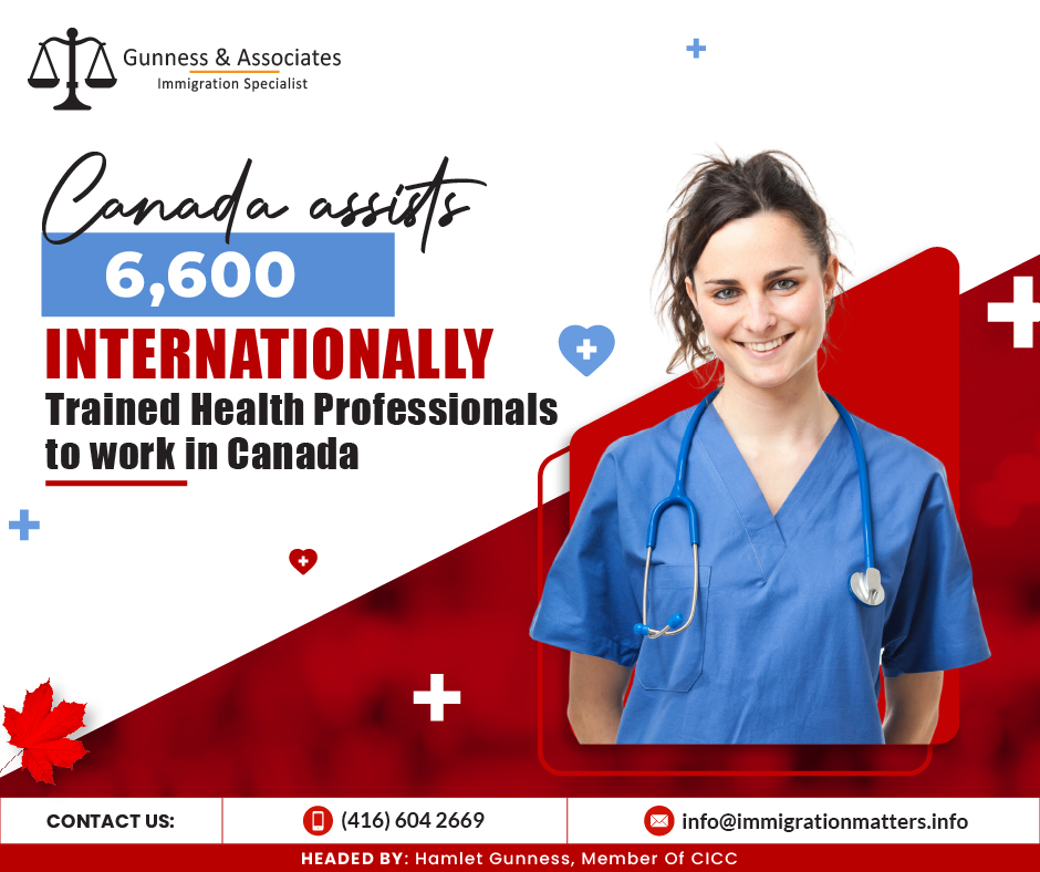 Canada assists 6,600 internationally trained health professionals to work in Canada