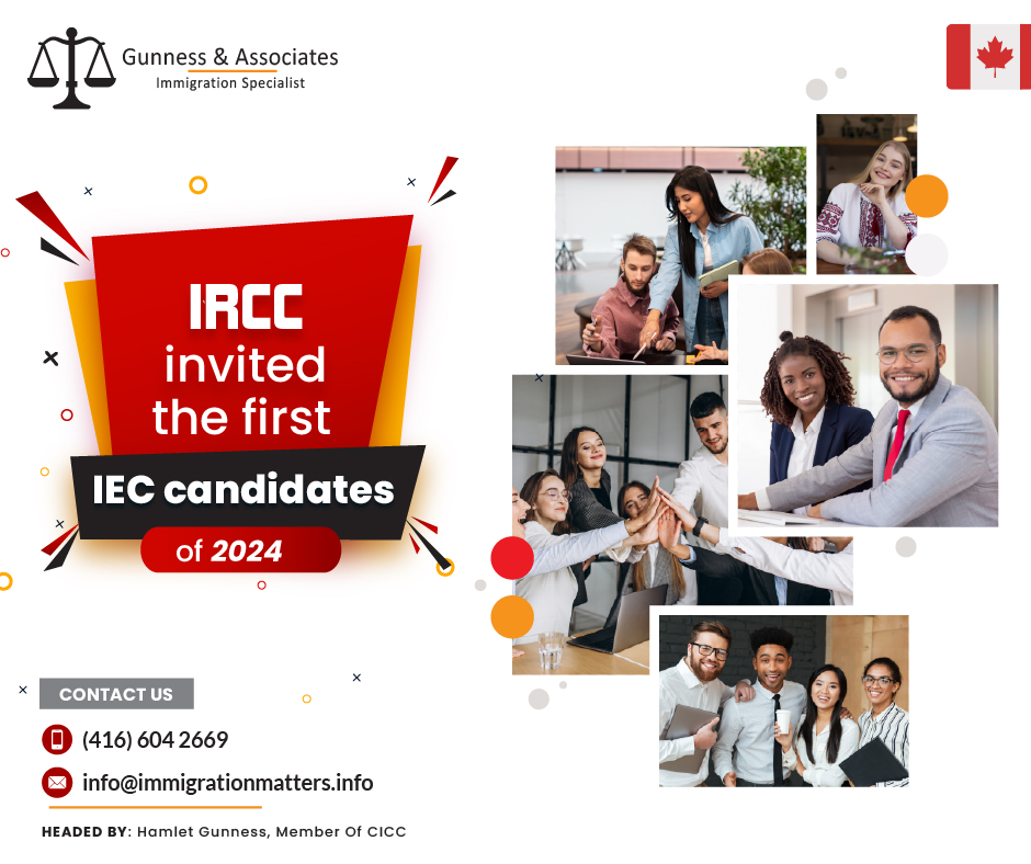 IRCC invited the first IEC candidates of 2024 Immigration Specialists