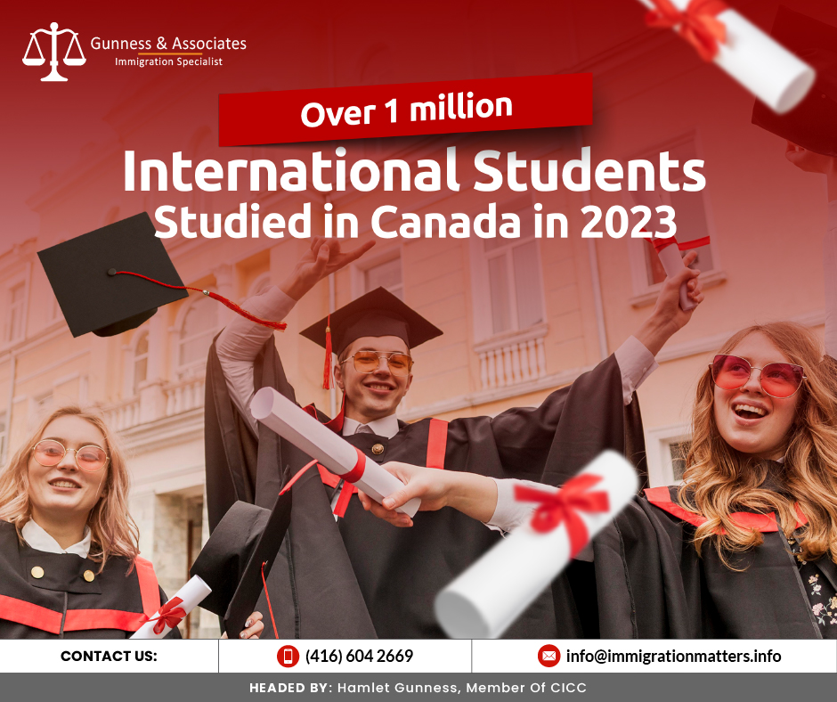 Over 1 million international students studied in Canada in 2023. Active study permits for international students in Canada grew by 27% to 1,028,850 in 2023, exceeding the governm