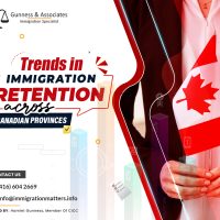 Immigrant retention rates across Canadian provinces
