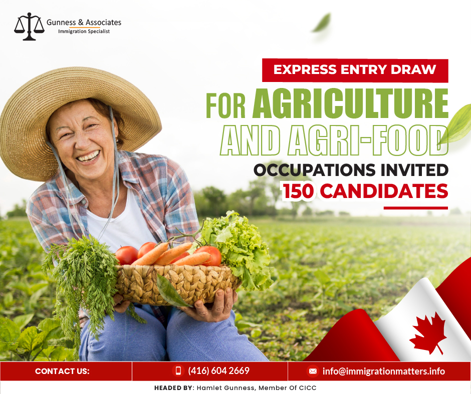 Express Entry draw for agriculture and agri-food occupations