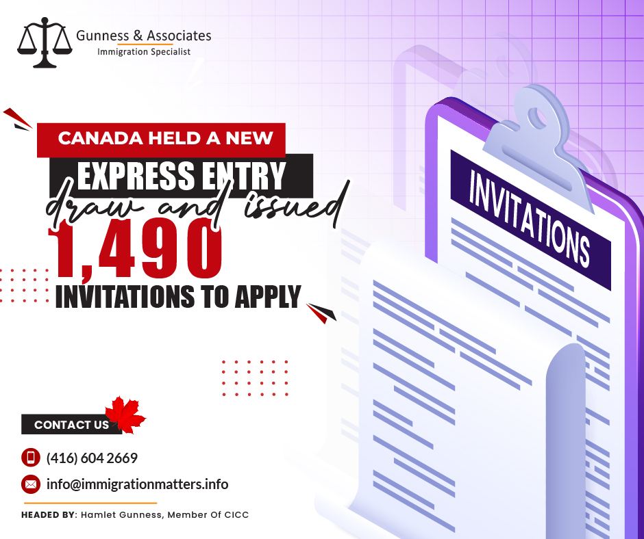 On February 13, 2024, Immigration, Refugees and Citizenship Canada (IRCC) held a new general Express Entry draw and issued 1,490 Invitations to Apply (ITA). In this draw, IRCC continued inviting candidates under all immigration programs. In round #283, the cut-off score was 535 points, six points fewer than the previous draw. The tie-breaking rule for this round was February 11, 2023, at 15:26:56 UTC. As of February 11, 2024, there were 211,273 profiles registered in the Express Entry pool. This year, Canada issued 11,770 ITAs through Express Entry.For individuals considering immigration to Canada, particularly through the Express Entry system, this latest draw presents promising opportunities. With a slightly reduced cut-off score and a significant number of ITAs issued, candidates with competitive profiles have a heightened chance of receiving an invitation to apply for permanent residency. Prospective applicants need to stay informed about draw trends, eligibility criteria, and application processes to maximize their chances of success.Canada's commitment to welcoming skilled immigrants remains constant as evidenced by the latest Express Entry draw results. With 1,490 Invitations to Apply issued and a slightly lower cut-off score, Express Entry applicants are encouraged to pursue their immigration goals with optimism and determination. As Canada continues to prioritize economic immigration and address labor market needs, skilled workers from across the world can look forward to exciting opportunities to build their futures in the Great White North.About the General Express Entry draw Canada's General Express Entry draws are a cornerstone of the country's immigration system, offering skilled workers from all over the world a path to permanent residency. Understanding the complexities of these draws is vital for prospective immigrants believing in seizing opportunities and realizing their Canadian dreams. In this comprehensive guide, we will delve into the fundamentals of Canada's General Express Entry course, for key concepts, recent trends, and valuable insights for aspiring applicants. Immigration, Refugees, and Citizenship Canada (IRCC) conducts General Express Entry draws regularly to invite Express Entry candidates to apply for permanent residency. These draws are candidates from three major economic immigration programs: the Federal Skilled Worker Program (FSWP), the Federal Skilled Trades Program (FSTP), and the Canadian Experience Class (CEC). Join our RSS Feed If you want to know more details about “Canada held a new General Express Entry draw" you can contact one of our immigration specialists at  Gunness & Associates.Tel: (416) 604-2669 Email: info@immigrationmatters.infoGunness & Associates has helped thousands of people successfully immigrate to Canada with their families. Our skilled and experienced immigration experts have the expertise to accurately examine your case and advise you on the best method of proceeding to serve your needs.For honest and straightforward advice, contact the expertsat Gunness & AssociatesGet a free Assessment Join our newsletter and get up-to-date immigration news Click hereAll rights reserved ©2023 Gunness & Associates