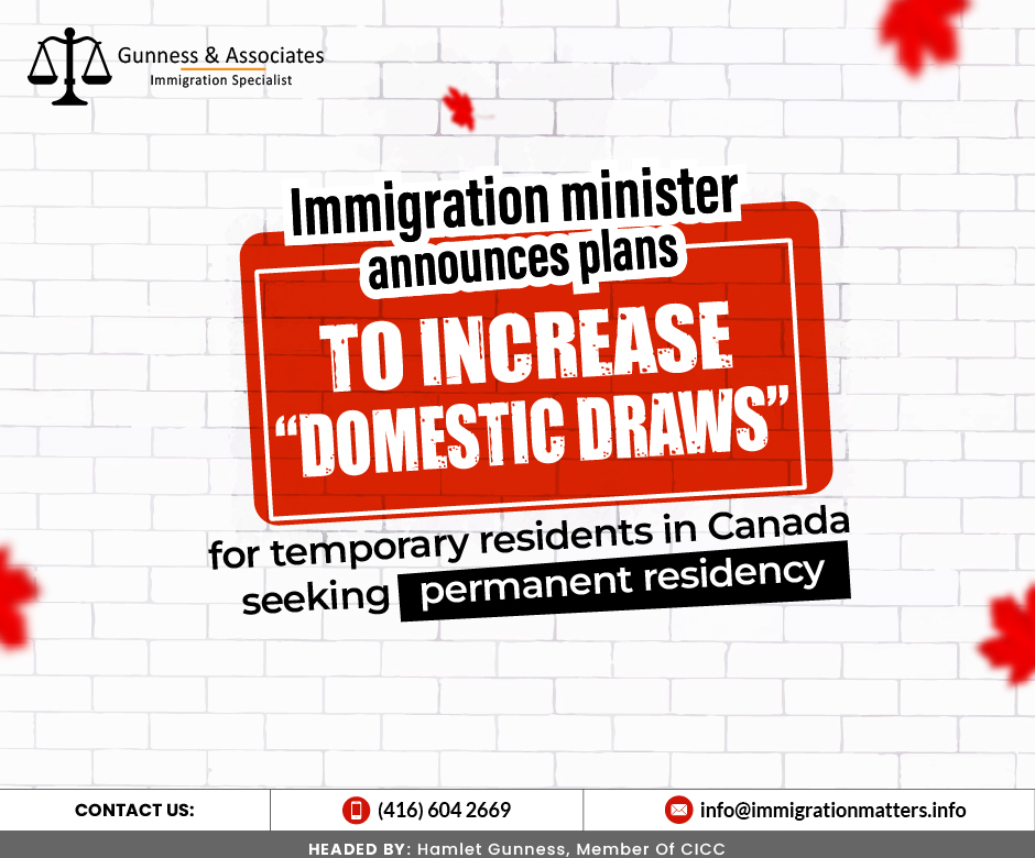 In-Canada Immigration Draws