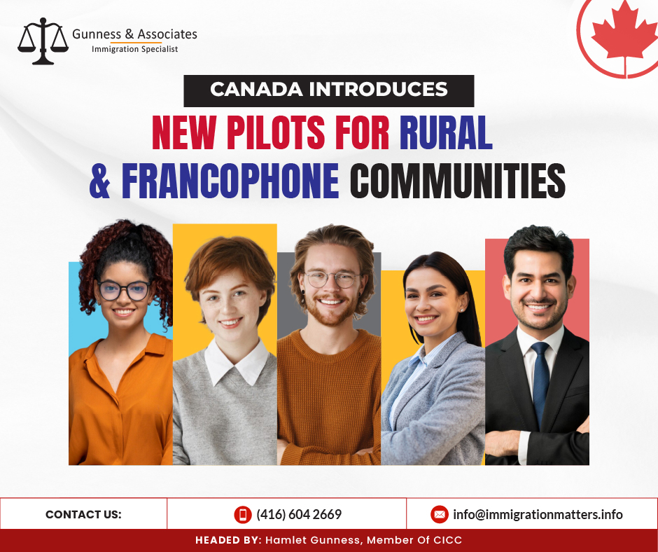 New Canada Immigration Pilots are Launched to Boost Rural and Francophone Communities