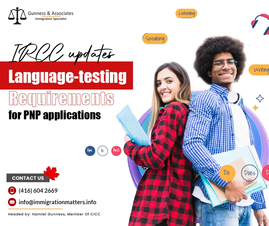 language testing requirements