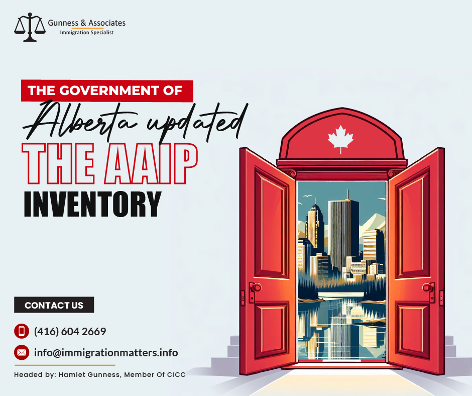 The Government of the Alberta updated AAIP inventory