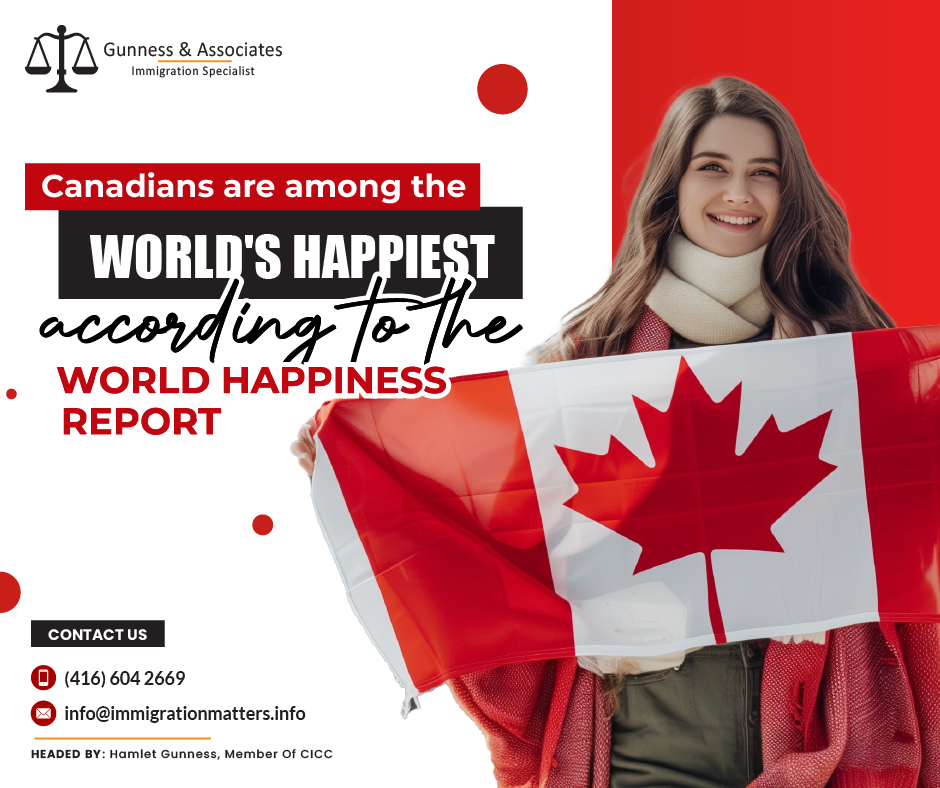 Canadians are among the world’s happiest Countries