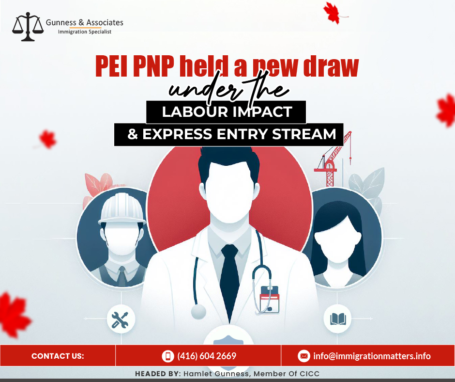 PEI PNP held a new draw under the Labour Impact and Express Entry stream