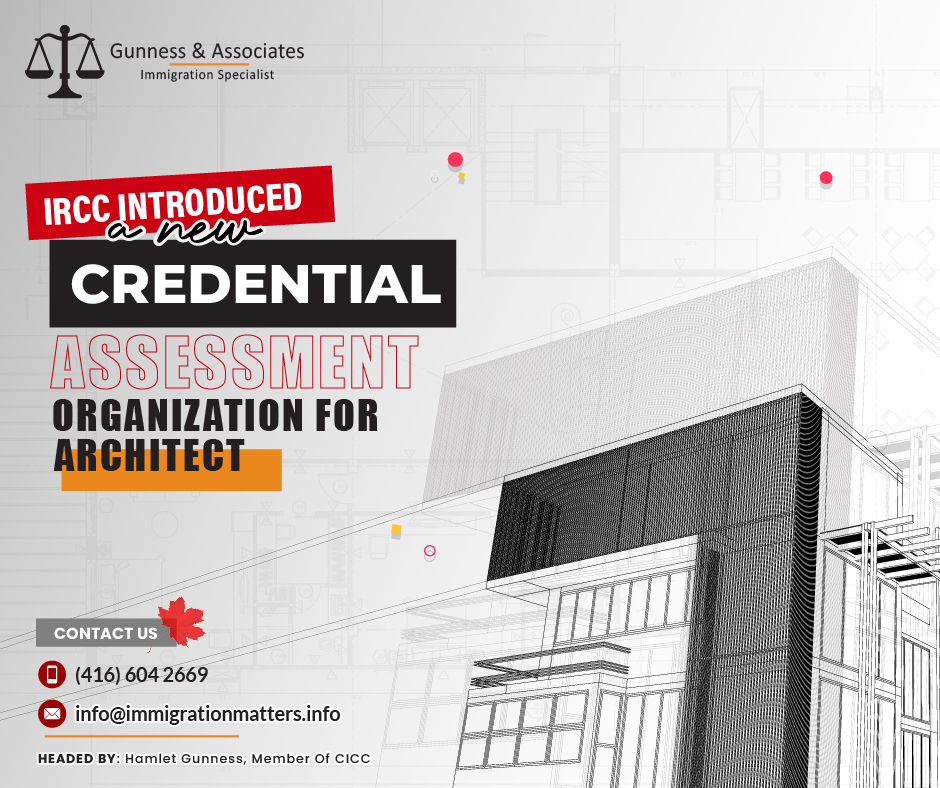 IRCC introduced a new credential assessment organization for architects