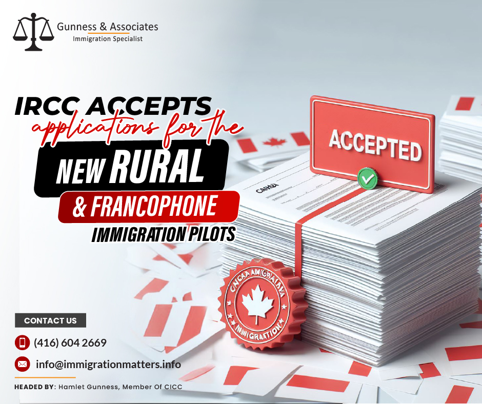 IRCC accepts applications for the new Rural and Francophone Immigration Pilots