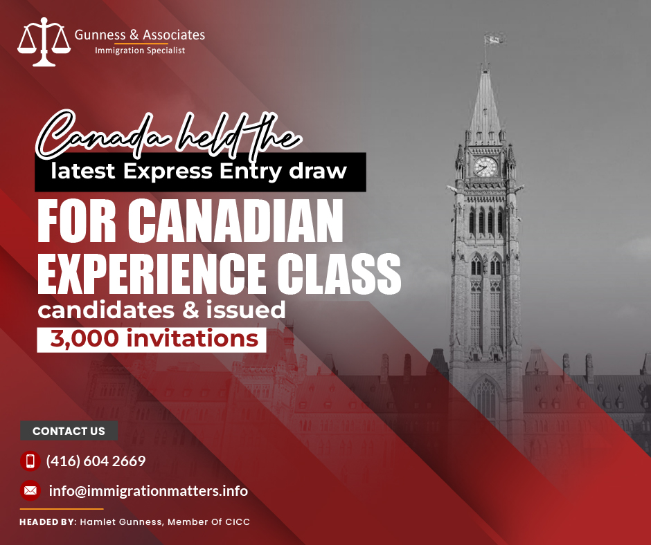 first Canadian Experience Class draw