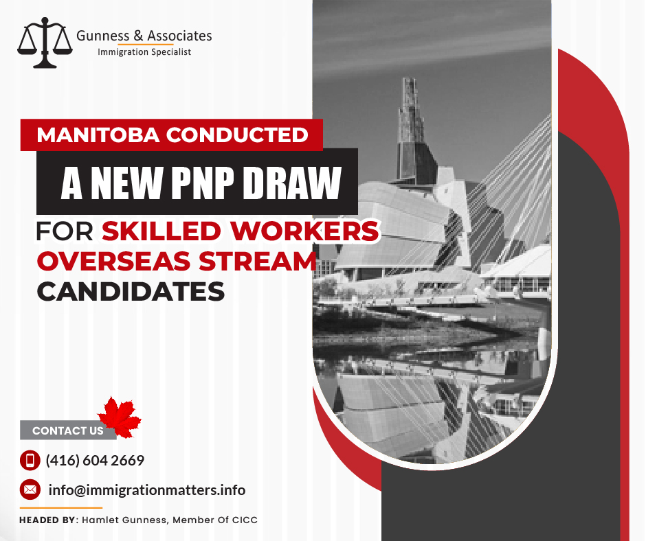 A new Manitoba PNP draw held for Skilled Workers Overseas stream candidates