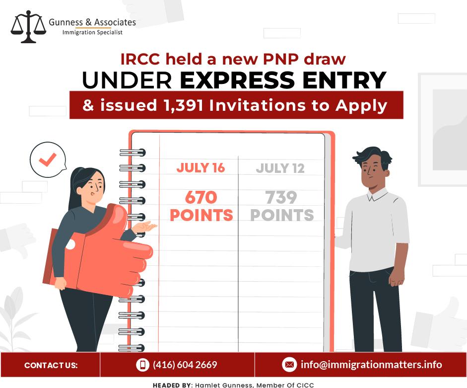 IRCC Issues 1,391 Invitations to Apply in Latest PNP Draw Under Express Entry