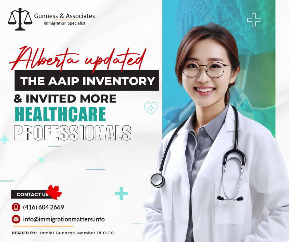 Alberta updated the AAIP inventory and invited more healthcare professionals