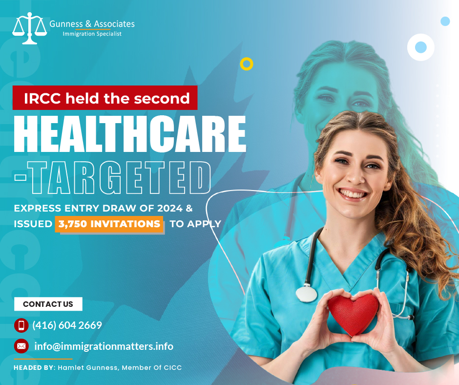 IRCC held the second healthcare-targeted Express Entry draw of 2024