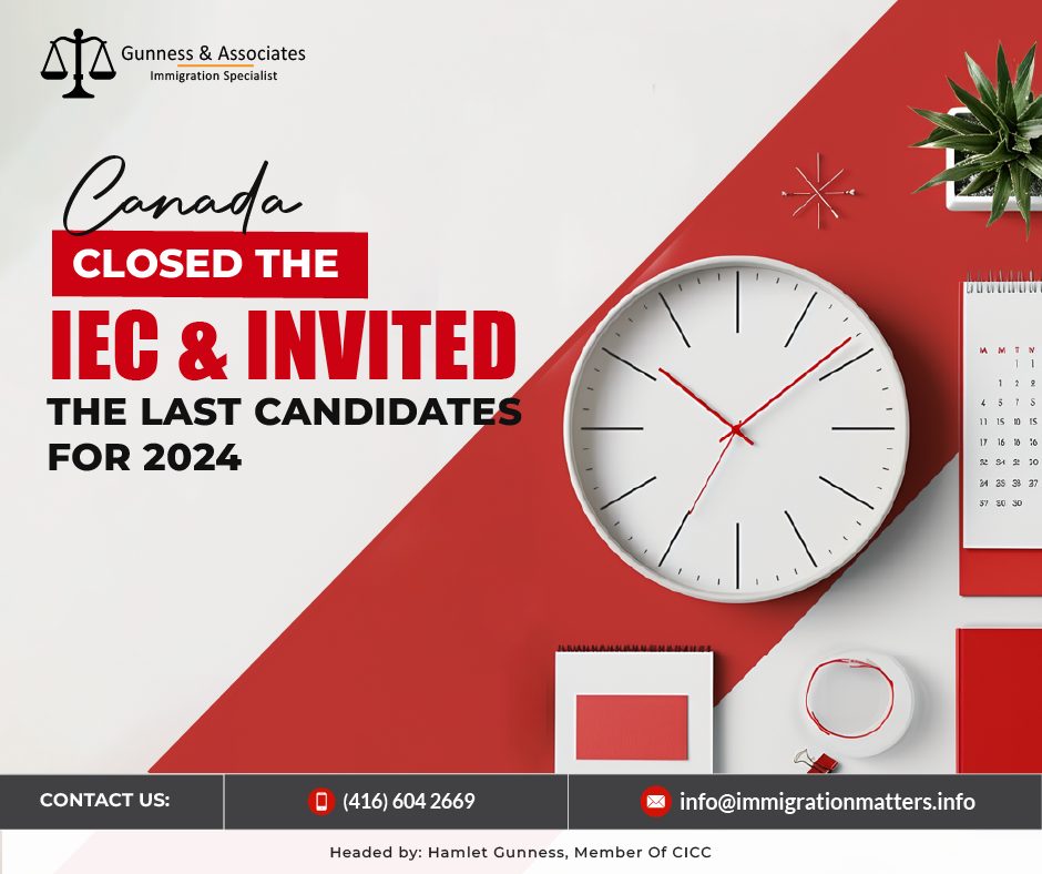 Canada IEC 2024 Closed: Final Invitations Issued to Last Candidates for the Year