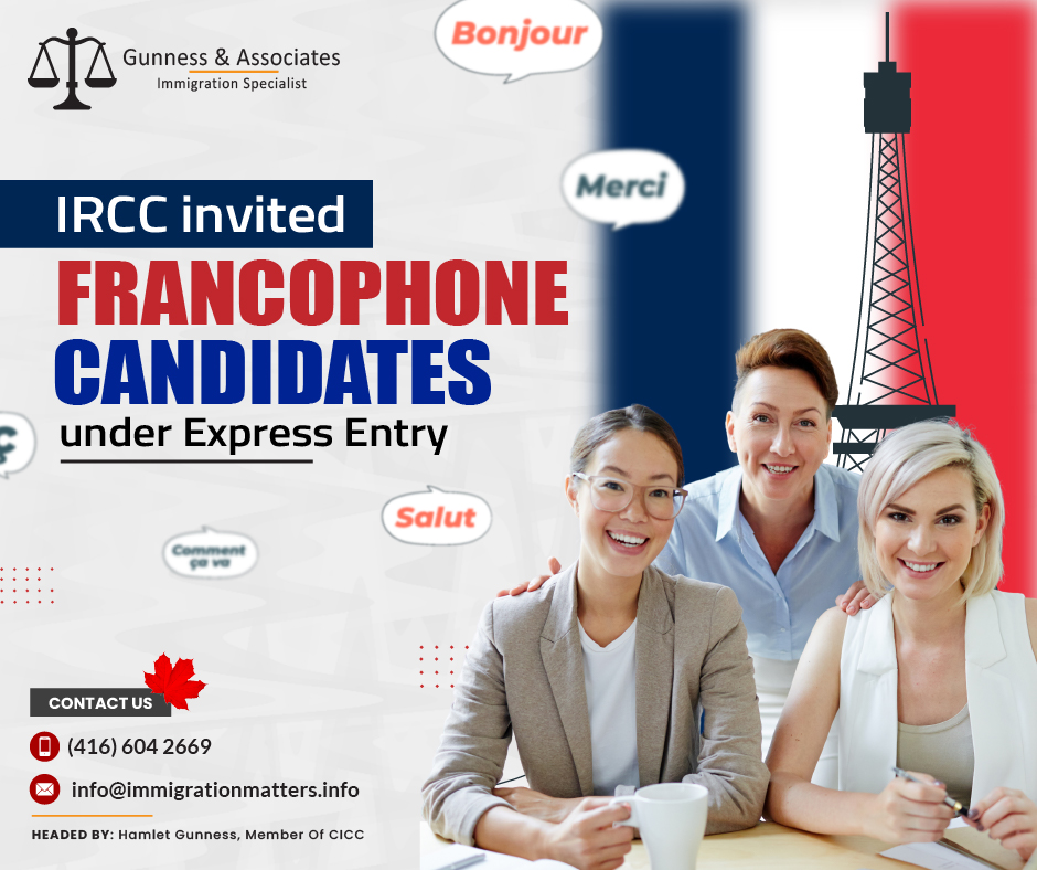 IRCC Invites Francophone Candidates Under Express Entry