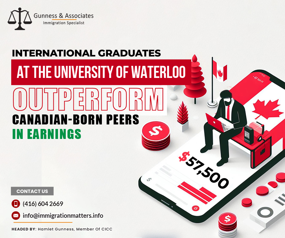 Earnings Comparison: International Graduates at the University of Waterloo Outperform Canadian-Born Peers