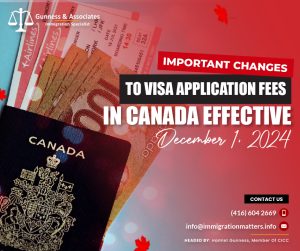 Important changes to visa application fees in Canada effective December 1, 2024