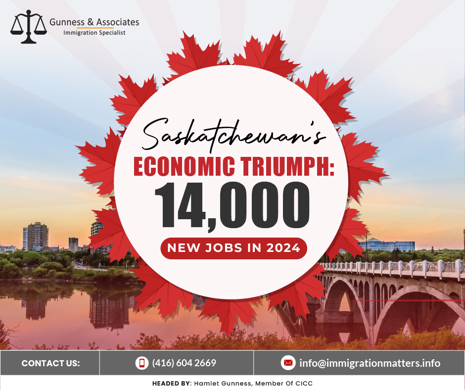 Saskatchewan’s Economic Triumph: Saskatchewan Economy Adds 14,000 New Jobs Propel Growth in 2024