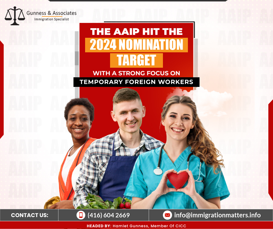 Alberta Advantage Immigration Program (AAIP) Achieves 2024 Nomination Target with Focus on Temporary Foreign Workers in Alberta