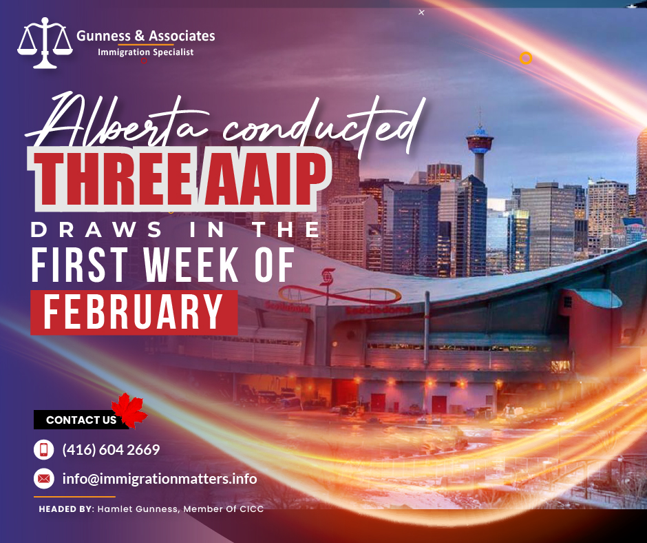 Alberta AAIP Draws: Alberta Conducted Three AAIP Draws in the First Week of February