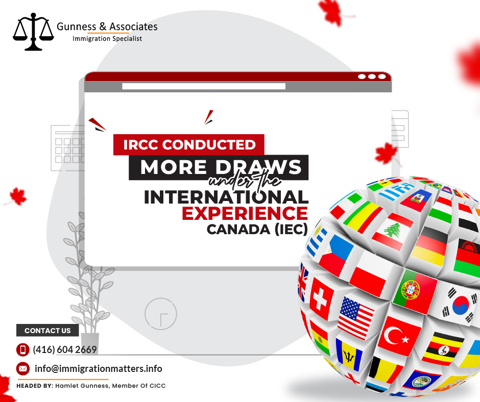 IRCC Conducted More IEC Draws Under the International Experience Canada Program