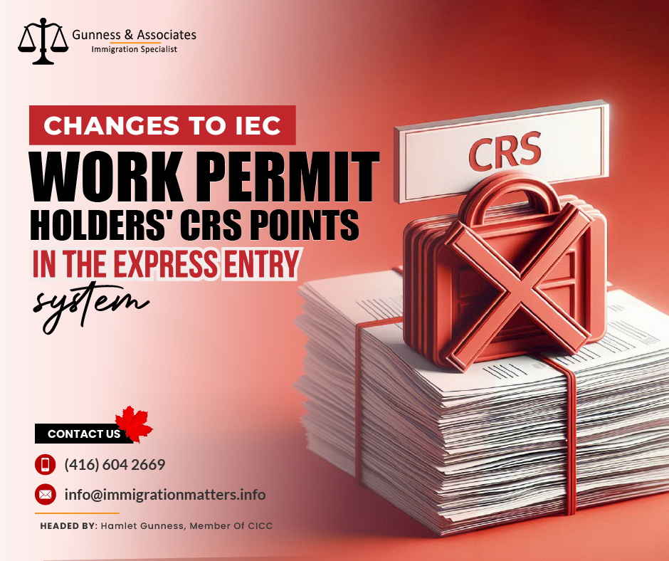 Changes to IEC Work Permit Holders’ CRS Points in the Express Entry System