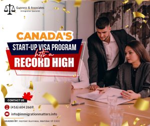 Canada’s Start Up Visa Program Achieves Record High in 2024